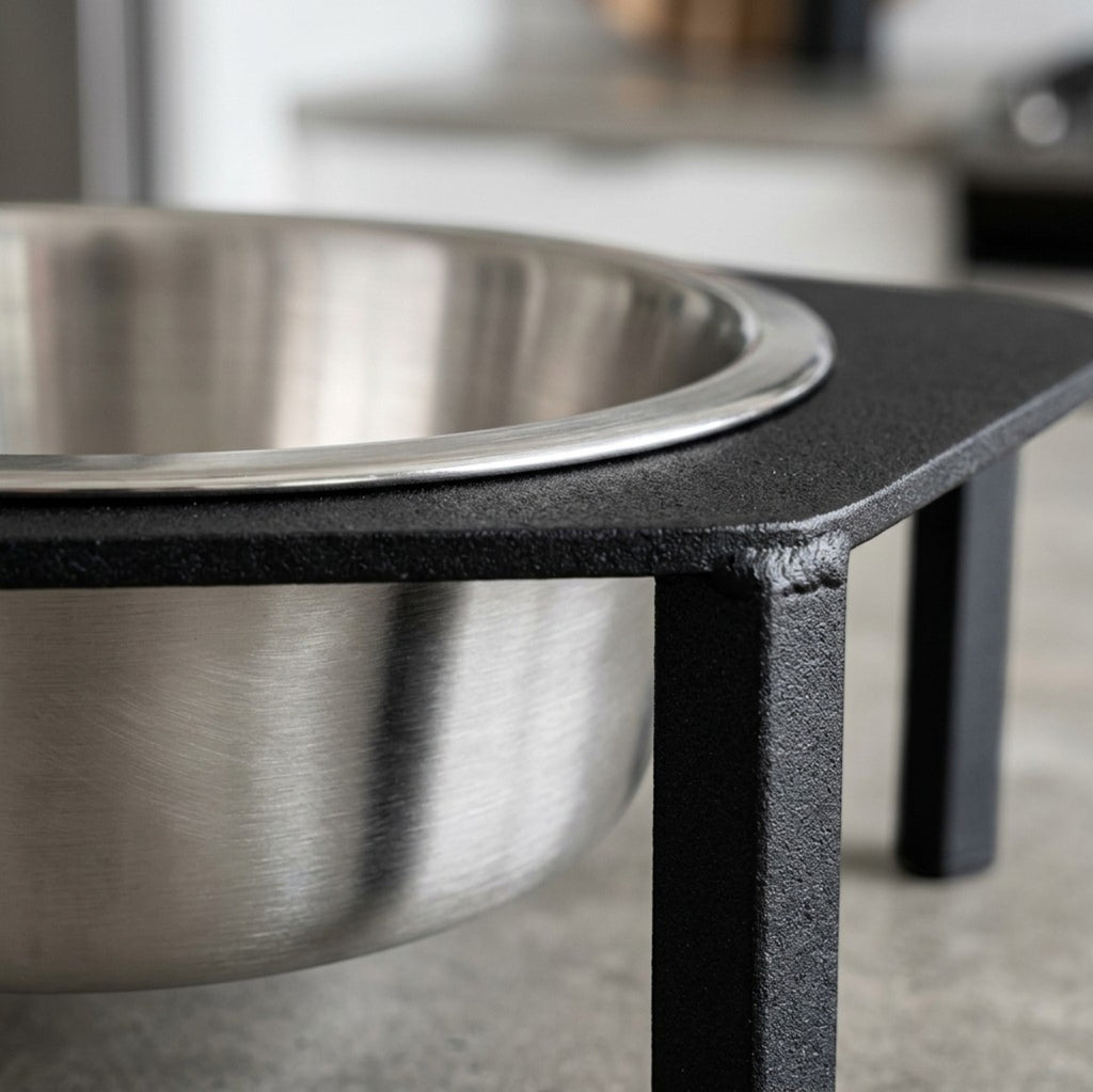 Cozao Stainless Steel Raised Pet Bowl Set 2-Pack 15 oz Silver