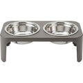 Cozao Stainless Steel Raised Pet Bowl Set 2-Pack 15 oz Silver